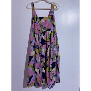 Ava & Viv Multicolor Floral Midi Dress